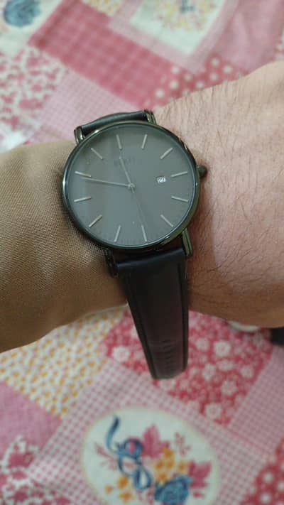 Brand New "BUREI" with box and leather strap