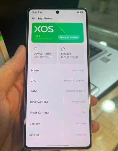 infinix note 50 8/256 GB 03170812992