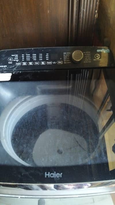 Haier washing machine in running condition