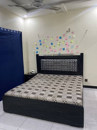 double bed with matress  along with two single bed with matress