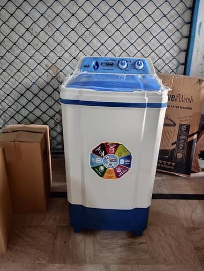washing machine new box pack full plastic body 2 years warranty