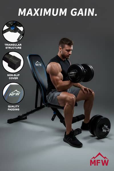 Gym Bench Press/incline/Decline/Flat/Adjustable/multi-functional Bench