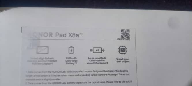 honor x8a tap 11inch