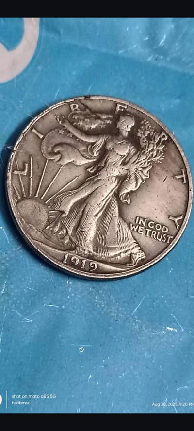 Walking Liberty 1919 Half Dollar Coin | USA Old Coin | USA Rare Coin |