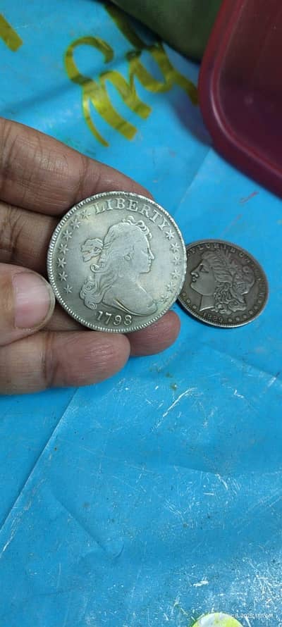 USA ANCIENT & ANTIQUE 1798 FLOWING LIBERTY DOLLAR OLD COIN | RARE COIN