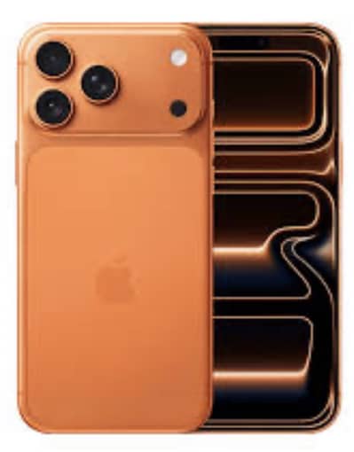 iphone 17 pro max physical orange box pack