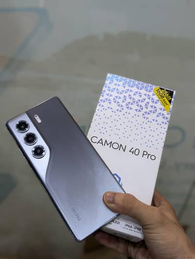 Tecno camon 40 pro with box