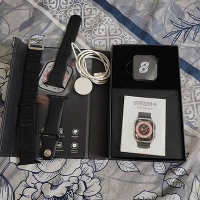 hw8 ultra with password and heart sensor charger 2 bands