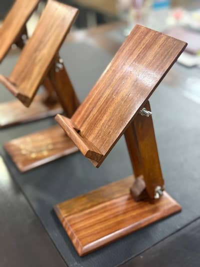 Wooden Mobile and Book Stand