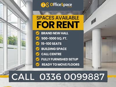 750 SQFT Brand new Space Available For Office Software House IT Companies Murree Road