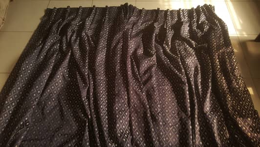 Midnight Blue House Curtains