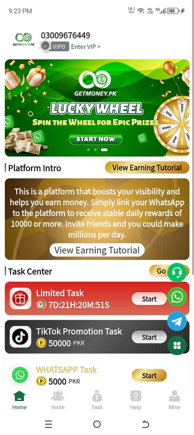 I gave you app link and you started best eaning