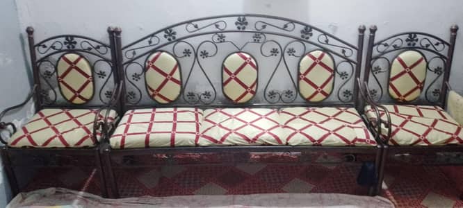 5 Seater Metal Sofa Set
