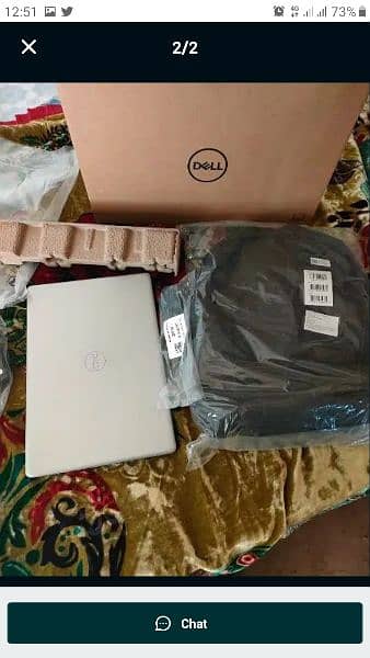 Laptop dell core i7 1 tb SSD memory with complete accessories and Box