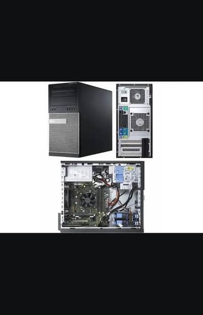 Dell Optiplex Desktop PC + HP LED Full Set For Sale
