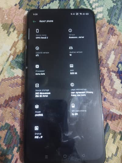 OPPO RENO 2Z for sale (used)