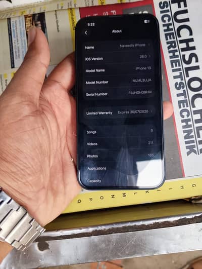 iphone 13 condition 10/10 battery Health 100 with Box