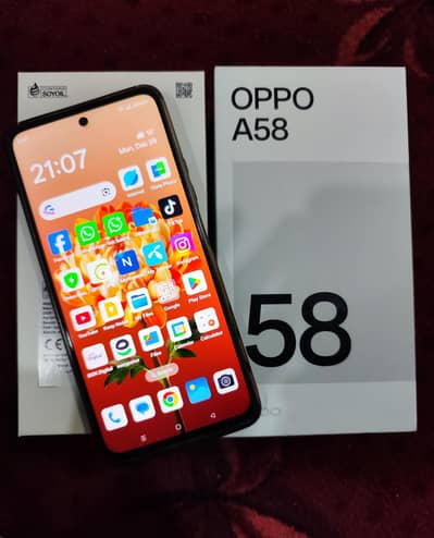 Oppo A58 10/10 Condition All OK with box