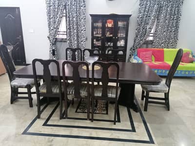 IKEA Dining Table 8 Chairs With Buffet. Complete Set. Good Condition