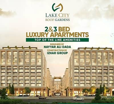 1,233 Sft Flats for Buy in Lake City Roof Gardens, Lahore