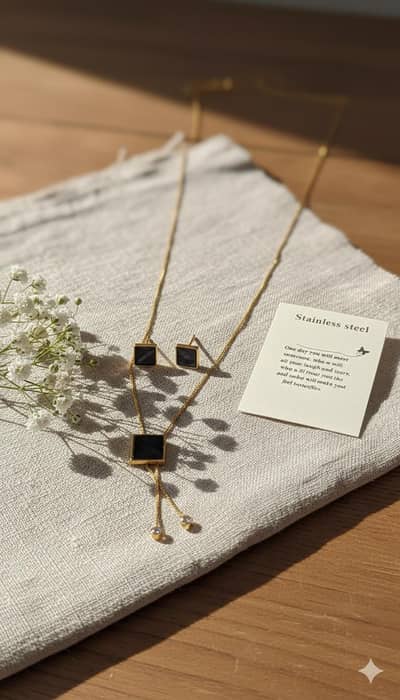 Stainless Steel Pendent set