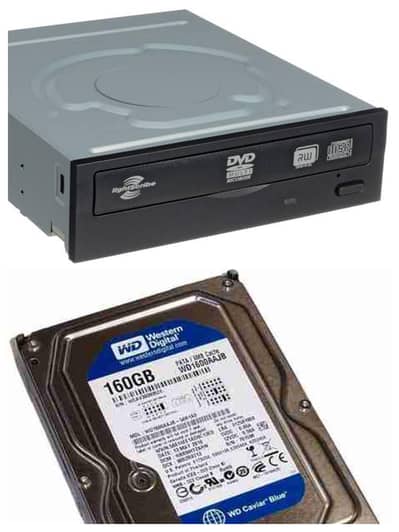 western Digital(160)GB+DVD CD player