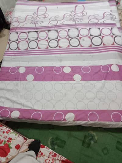 double bed with matters