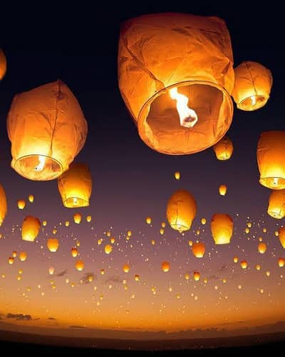New year sky lanterns available