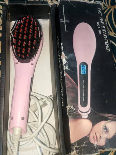 Hair Straightening Brush (Used) DESCRIPTION: