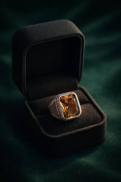 Silver rings for men turkeis style