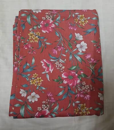 Digital Printed Slub Khaddar 2PC Unstitched CoatSuit For Ladies