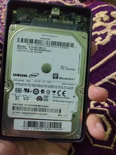 500 gb Samsung hard drive