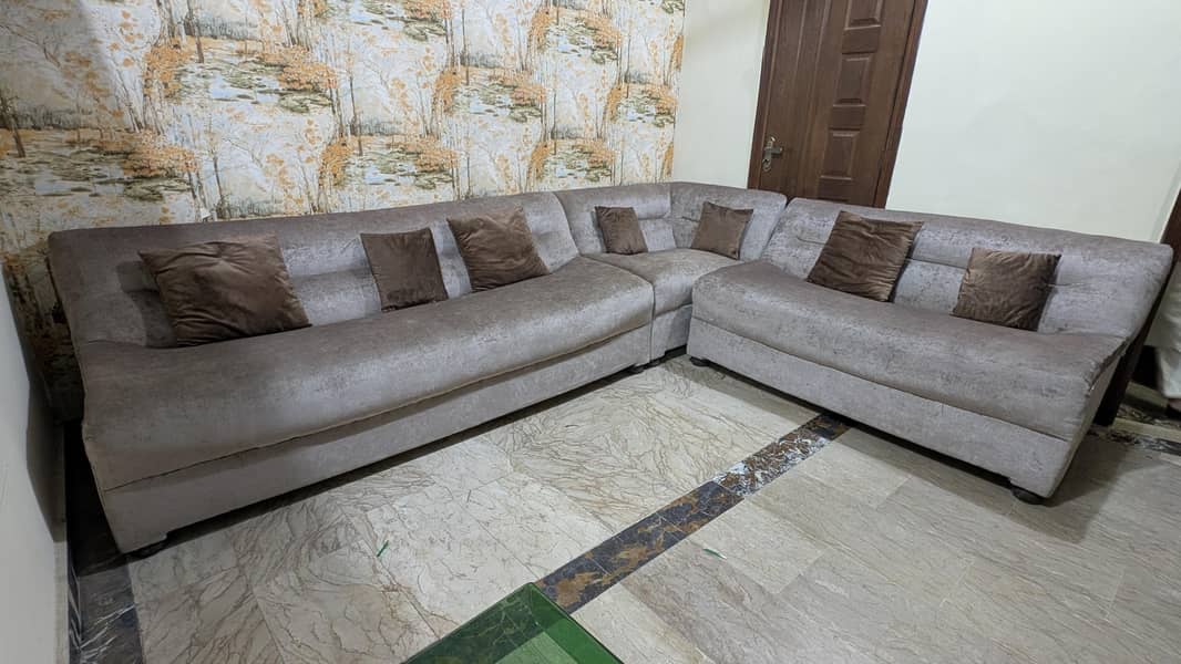 L Shape sofa + Table 1