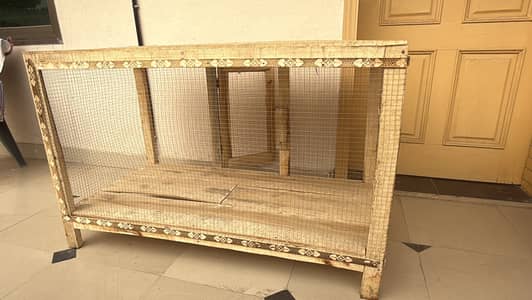 spacious cage for birds, cats and dogs