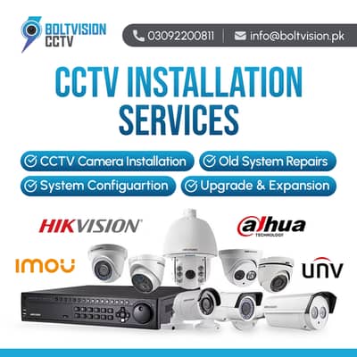 CCTV Camera Installation & Security System | Complete Setup Available