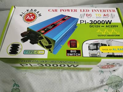 Alkaram 3000 watt inverter & 30 Ampair Battery Charger