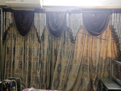 gray and Brown curtains