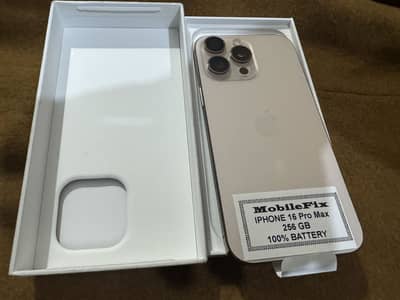 I phone 16 pro max 256 gb Desert titanium color contact 03014815362