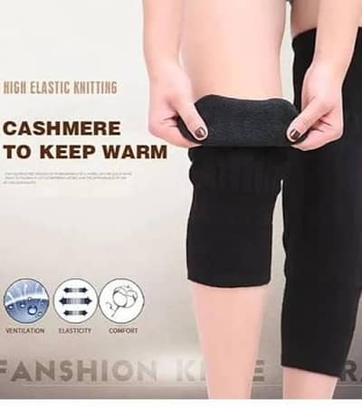 Winter Wool Knee Warmers High Warm Leg Sleeves for Men and Women