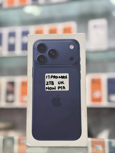 Apple 17 Pro Max 2TB Blue Box pack Non pta Non active Blue Uk model