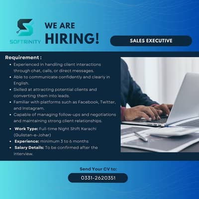 Sales Executive Urgent Hiring