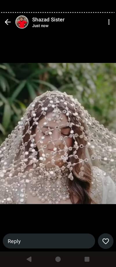 sheesh dupata for bridals