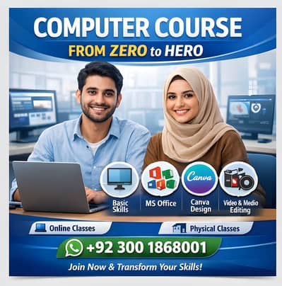 Computer Course – Zero to Hero | Online & Home Tuition