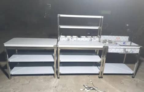 working cutting breading dressing table steel made kitchen makers