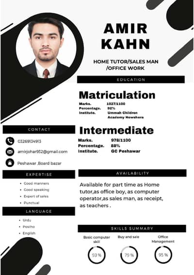 salesman / office boy/ comp operator. . . whatsp. . . 03181829717