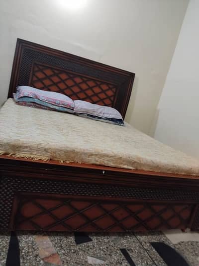 used  double Bed  2 side tables 1dressing  1 almari