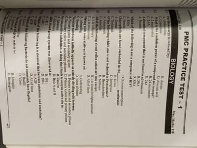 MDCAT Past Papers Kips notes