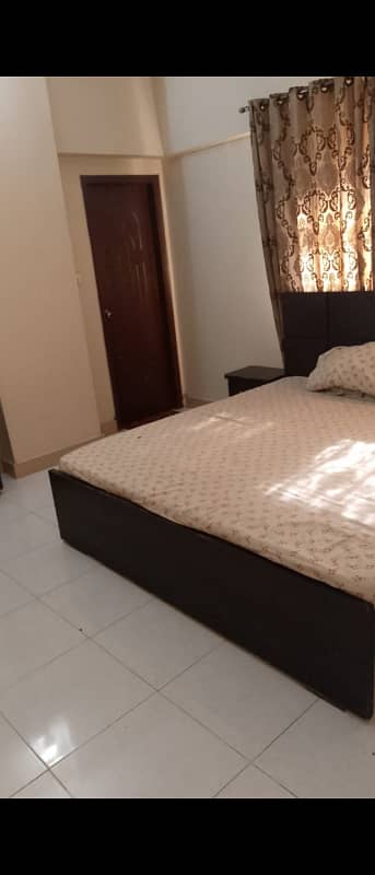 Flat 2beds dd with lift facility west open for sale in gulistan e jouhar . muneer bridge view main road project.