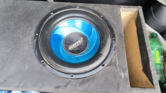 car woofer & amplifier