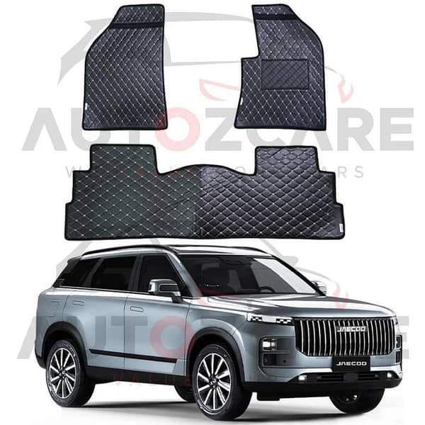 Jaecoo J7 7D Floor Mats (Flat Style) 3PCS - Model 2025